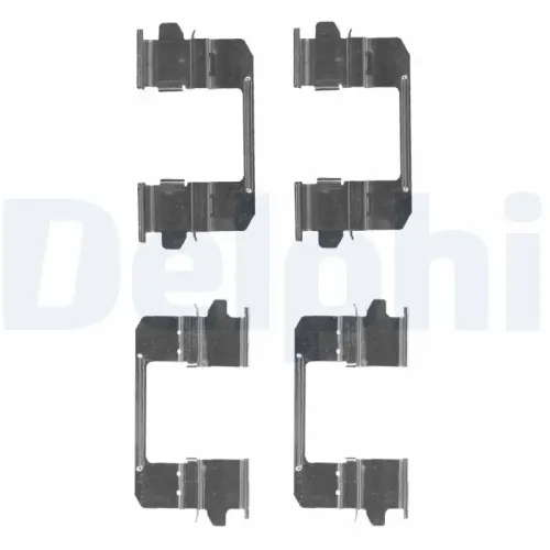 Zubehörsatz, Scheibenbremsbelag Vorderachse DELPHI LX0618 Bild Zubehörsatz, Scheibenbremsbelag Vorderachse DELPHI LX0618