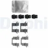 Zubehörsatz, Scheibenbremsbelag Hinterachse DELPHI LX0624
