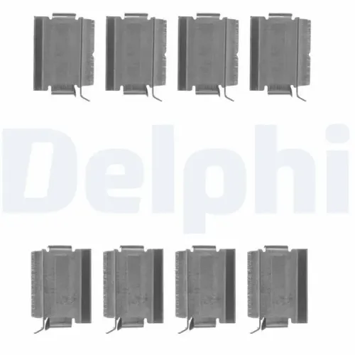 Zubehörsatz, Scheibenbremsbelag Hinterachse DELPHI LX0649 Bild Zubehörsatz, Scheibenbremsbelag Hinterachse DELPHI LX0649