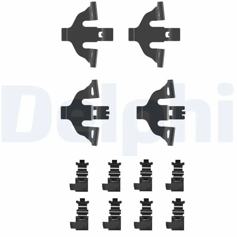 Zubehörsatz, Scheibenbremsbelag DELPHI LX0748