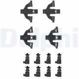 Zubehörsatz, Scheibenbremsbelag DELPHI LX0748