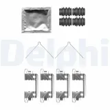 Zubehörsatz, Scheibenbremsbelag Vorderachse DELPHI LX0762