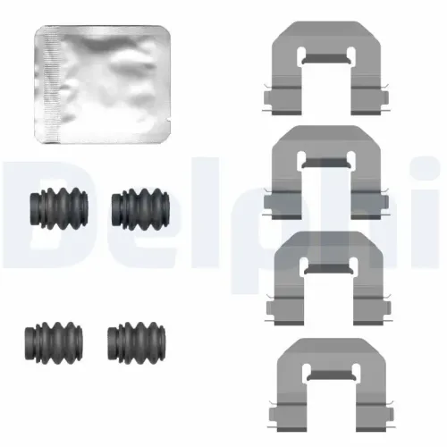 Zubehörsatz, Scheibenbremsbelag DELPHI LX0774 Bild Zubehörsatz, Scheibenbremsbelag DELPHI LX0774