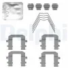 Zubehörsatz, Scheibenbremsbelag Vorderachse DELPHI LX0779 Bild Zubehörsatz, Scheibenbremsbelag Vorderachse DELPHI LX0779