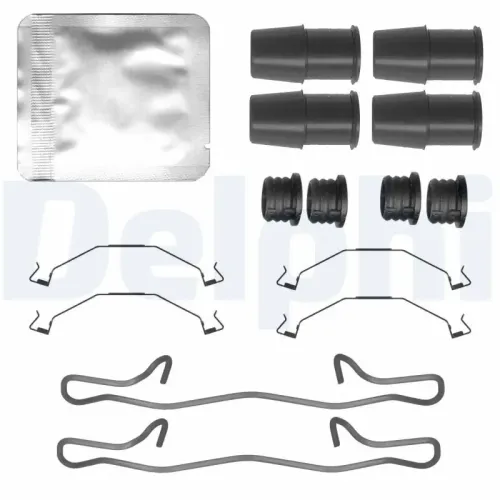 Zubehörsatz, Scheibenbremsbelag Hinterachse DELPHI LX0790 Bild Zubehörsatz, Scheibenbremsbelag Hinterachse DELPHI LX0790