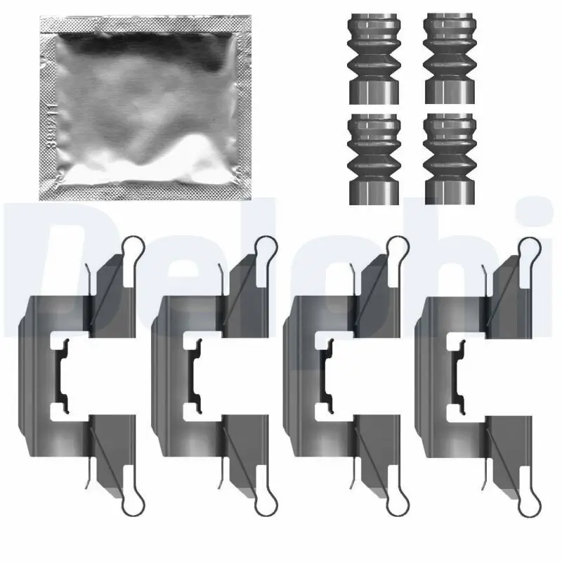 Zubehörsatz, Scheibenbremsbelag Vorderachse DELPHI LX0791