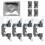 Zubehörsatz, Scheibenbremsbelag Vorderachse DELPHI LX0791