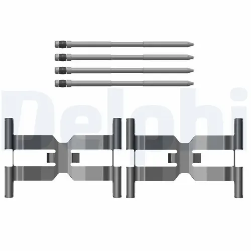 Zubehörsatz, Scheibenbremsbelag Vorderachse DELPHI LX0796 Bild Zubehörsatz, Scheibenbremsbelag Vorderachse DELPHI LX0796