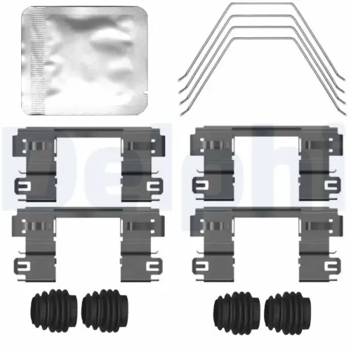 Zubehörsatz, Scheibenbremsbelag Vorderachse DELPHI LX0797 Bild Zubehörsatz, Scheibenbremsbelag Vorderachse DELPHI LX0797