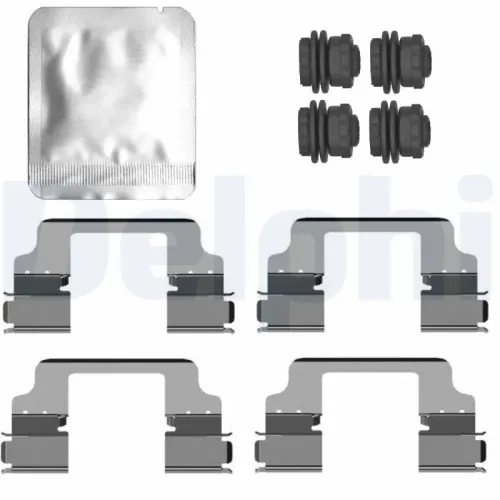 Zubehörsatz, Scheibenbremsbelag Hinterachse DELPHI LX0801 Bild Zubehörsatz, Scheibenbremsbelag Hinterachse DELPHI LX0801