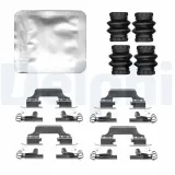 Zubehörsatz, Scheibenbremsbelag Hinterachse DELPHI LX0809