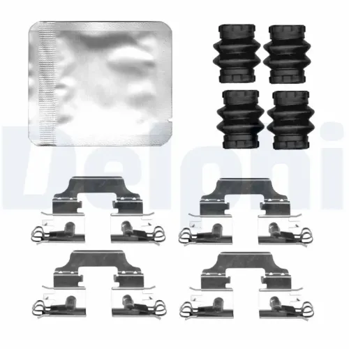 Zubehörsatz, Scheibenbremsbelag Hinterachse DELPHI LX0809 Bild Zubehörsatz, Scheibenbremsbelag Hinterachse DELPHI LX0809