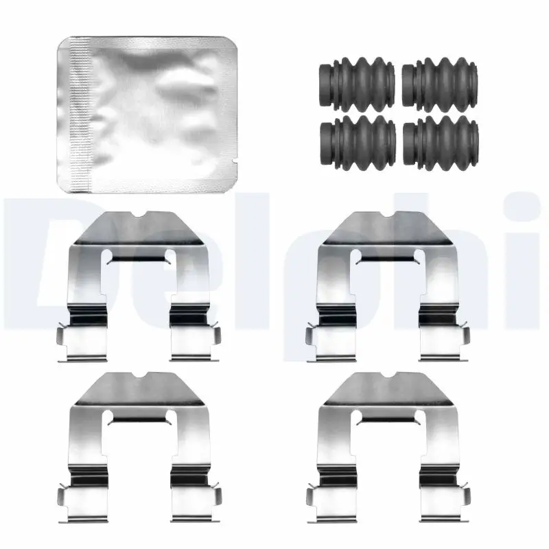 Zubehörsatz, Scheibenbremsbelag Hinterachse DELPHI LX0810