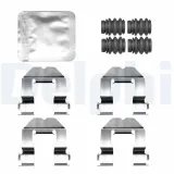 Zubehörsatz, Scheibenbremsbelag Hinterachse DELPHI LX0810