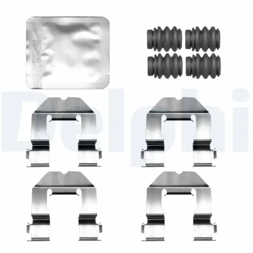 Zubehörsatz, Scheibenbremsbelag Hinterachse DELPHI LX0810 Bild Zubehörsatz, Scheibenbremsbelag Hinterachse DELPHI LX0810