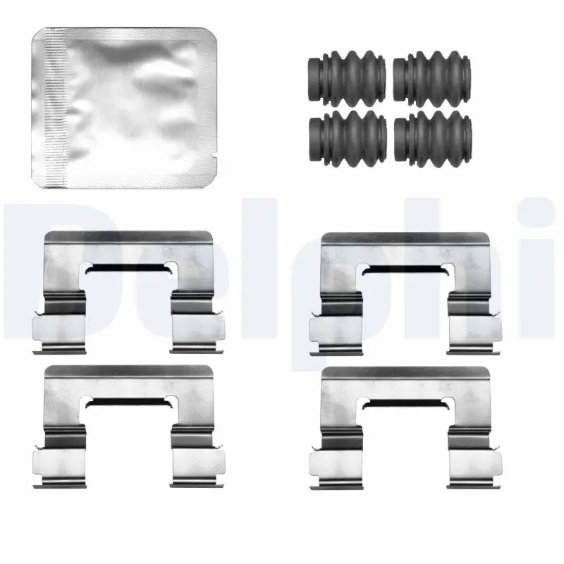 Zubehörsatz, Scheibenbremsbelag Vorderachse DELPHI LX0811