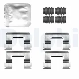 Zubehörsatz, Scheibenbremsbelag Vorderachse DELPHI LX0811