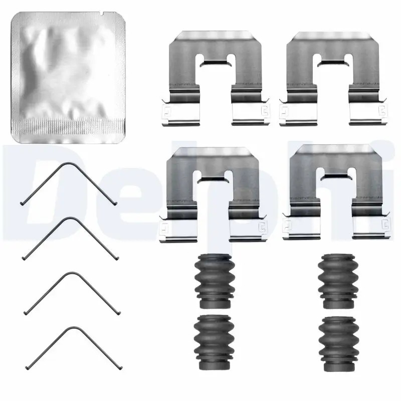 Zubehörsatz, Scheibenbremsbelag Hinterachse DELPHI LX0816