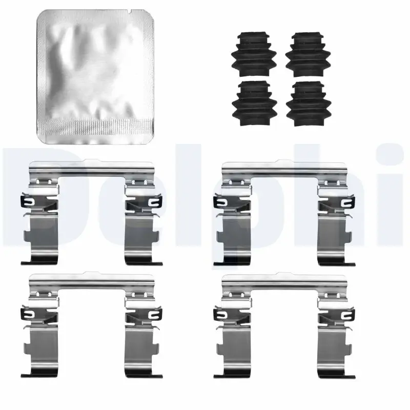 Zubehörsatz, Scheibenbremsbelag Vorderachse DELPHI LX0822