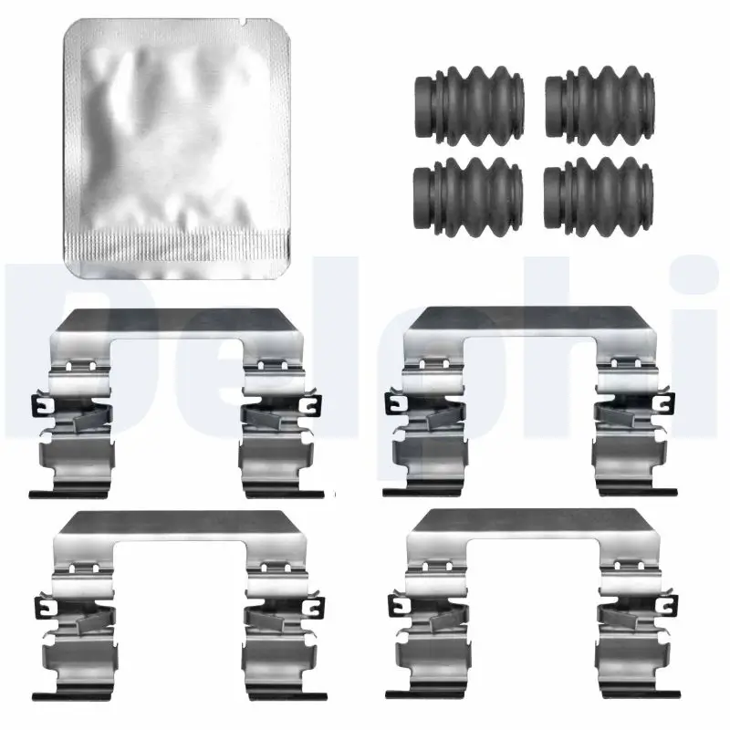 Zubehörsatz, Scheibenbremsbelag Vorderachse DELPHI LX0823