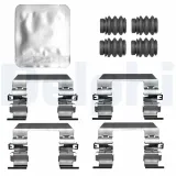 Zubehörsatz, Scheibenbremsbelag Vorderachse DELPHI LX0823