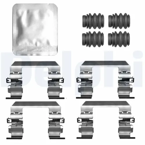 Zubehörsatz, Scheibenbremsbelag Vorderachse DELPHI LX0823 Bild Zubehörsatz, Scheibenbremsbelag Vorderachse DELPHI LX0823