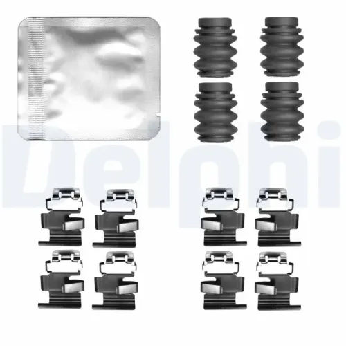 Zubehörsatz, Scheibenbremsbelag Hinterachse DELPHI LX0824 Bild Zubehörsatz, Scheibenbremsbelag Hinterachse DELPHI LX0824