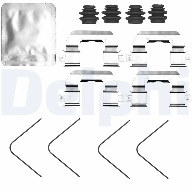 Zubehörsatz, Scheibenbremsbelag Vorderachse DELPHI LX0827