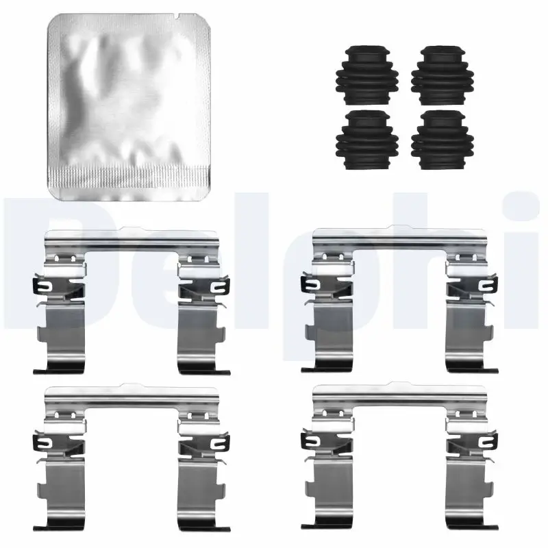 Zubehörsatz, Scheibenbremsbelag Vorderachse DELPHI LX0828