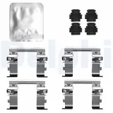 Zubehörsatz, Scheibenbremsbelag Vorderachse DELPHI LX0828