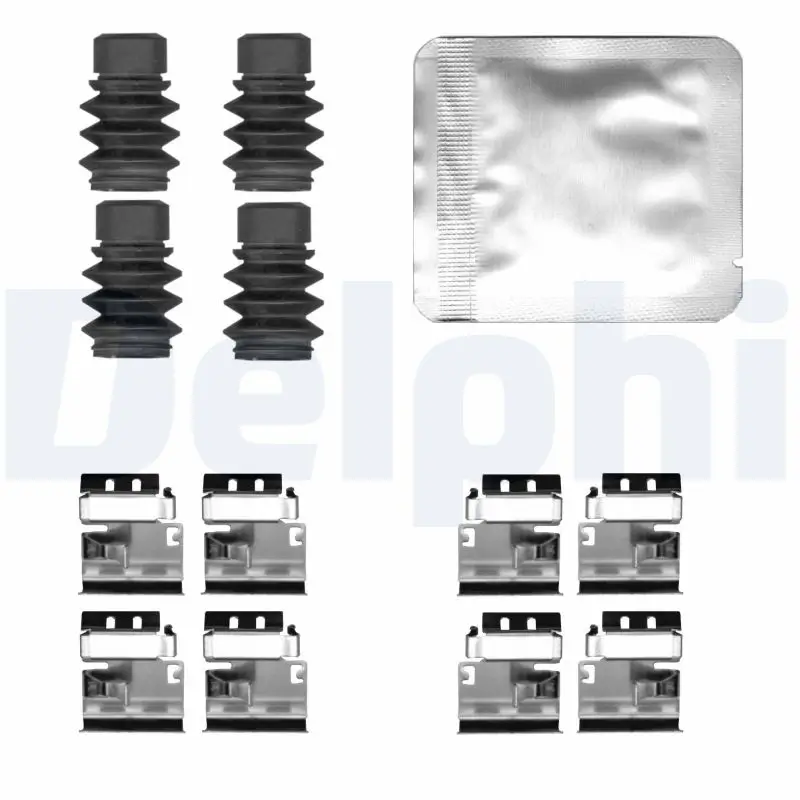 Zubehörsatz, Scheibenbremsbelag Vorderachse DELPHI LX0834