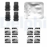 Zubehörsatz, Scheibenbremsbelag Vorderachse DELPHI LX0834