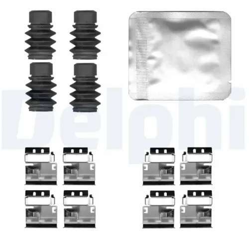 Zubehörsatz, Scheibenbremsbelag Vorderachse DELPHI LX0834 Bild Zubehörsatz, Scheibenbremsbelag Vorderachse DELPHI LX0834