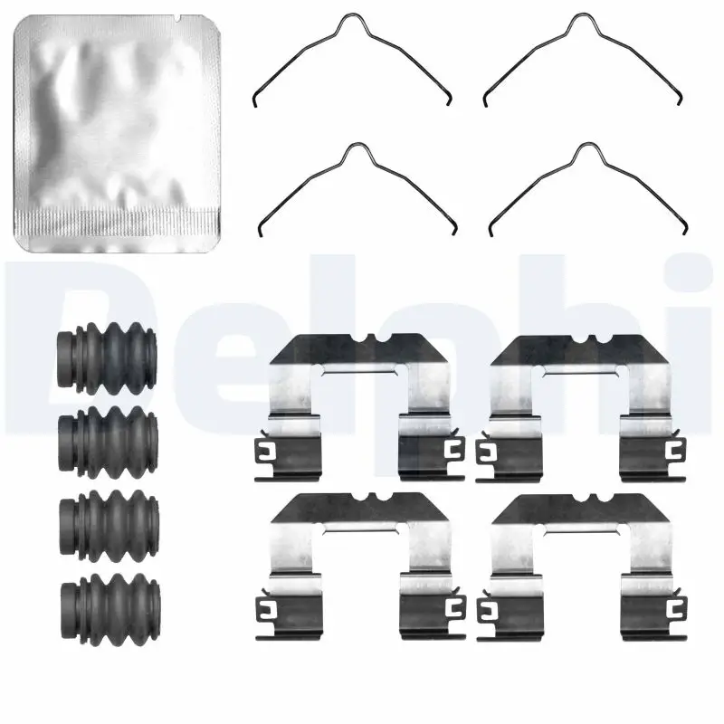 Zubehörsatz, Scheibenbremsbelag Hinterachse DELPHI LX0842