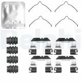 Zubehörsatz, Scheibenbremsbelag Hinterachse DELPHI LX0842