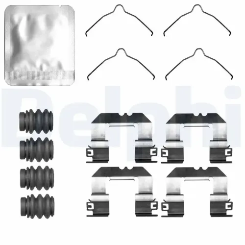 Zubehörsatz, Scheibenbremsbelag Hinterachse DELPHI LX0842 Bild Zubehörsatz, Scheibenbremsbelag Hinterachse DELPHI LX0842