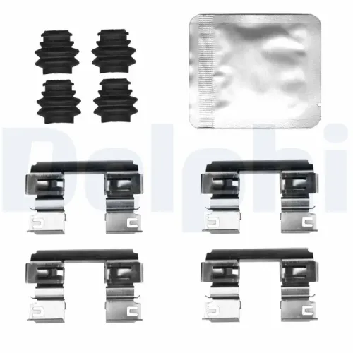 Zubehörsatz, Scheibenbremsbelag Hinterachse DELPHI LX0843 Bild Zubehörsatz, Scheibenbremsbelag Hinterachse DELPHI LX0843