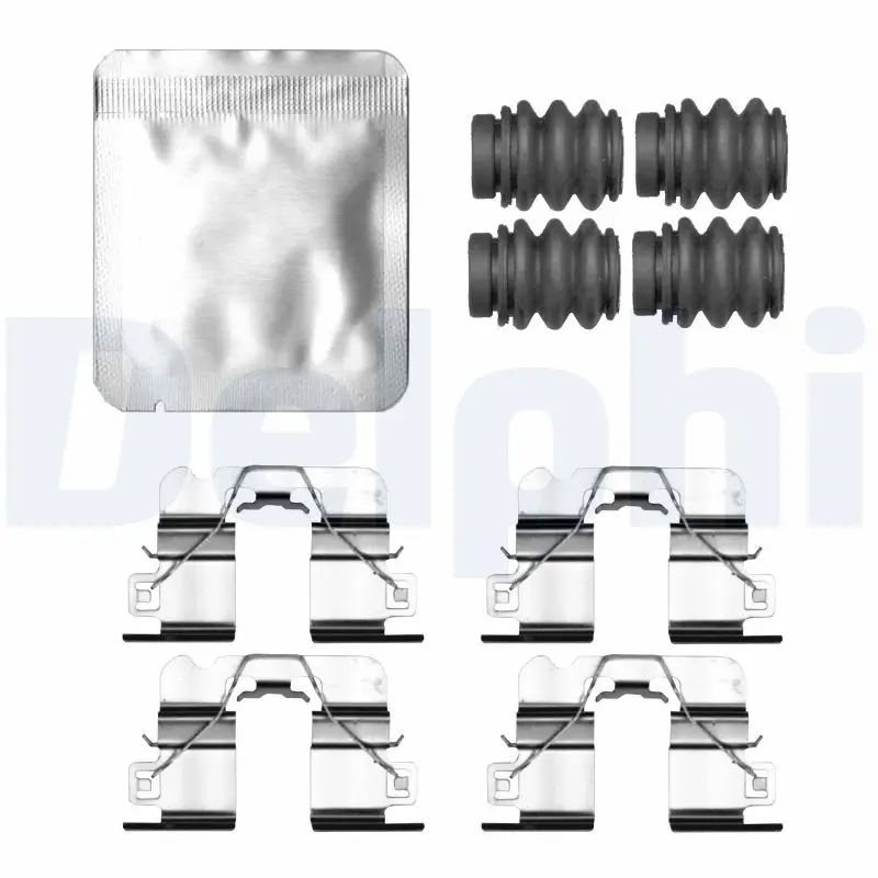 Zubehörsatz, Scheibenbremsbelag Hinterachse DELPHI LX0857