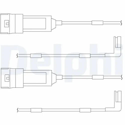 Warnkontakt, Bremsbelagverschleiß Vorderachse DELPHI LZ0114 Bild Warnkontakt, Bremsbelagverschleiß Vorderachse DELPHI LZ0114