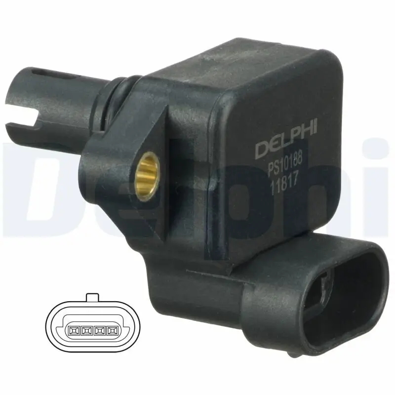 Sensor, Saugrohrdruck DELPHI PS10188