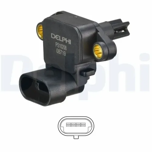 Sensor, Ansauglufttemperatur DELPHI PS10208 Bild Sensor, Ansauglufttemperatur DELPHI PS10208