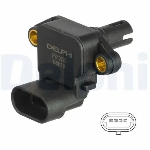 Sensor, Ladedruck DELPHI PS10220 Bild Sensor, Ladedruck DELPHI PS10220