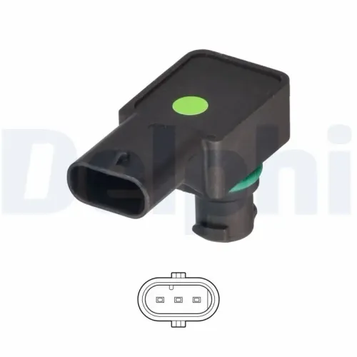 Sensor, Saugrohrdruck DELPHI PS20062-12B1 Bild Sensor, Saugrohrdruck DELPHI PS20062-12B1