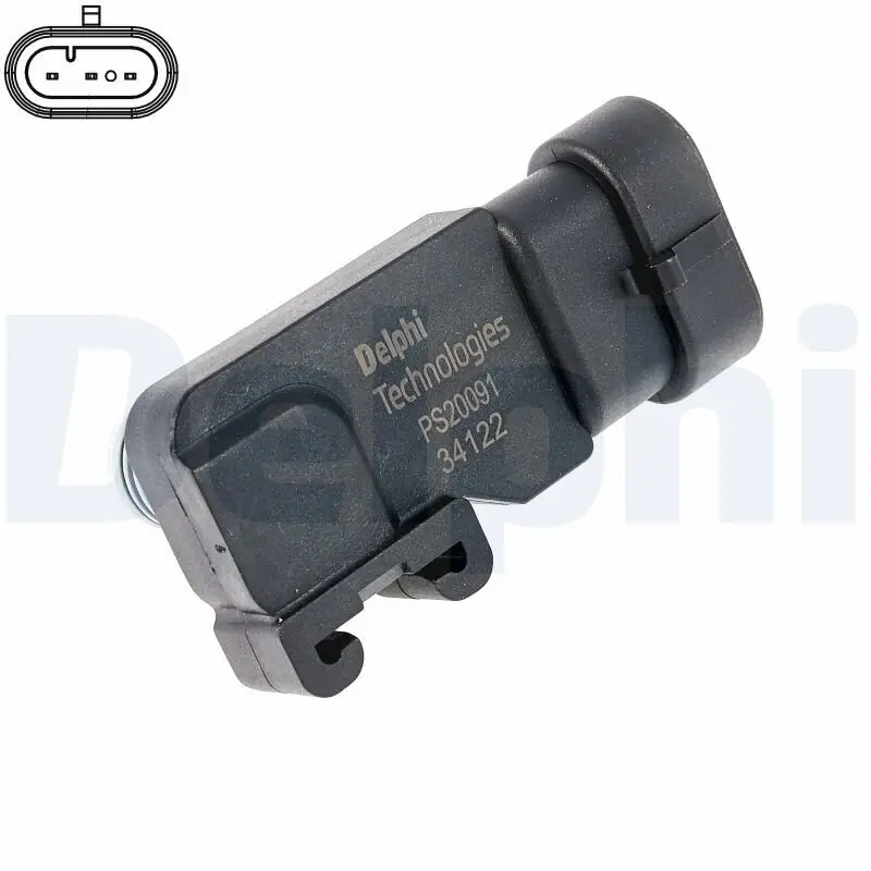 Sensor, Saugrohrdruck DELPHI PS20091-12B1