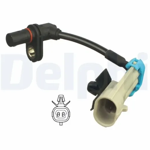 Sensor, Raddrehzahl Vorderachse DELPHI SS20317 Bild Sensor, Raddrehzahl Vorderachse DELPHI SS20317