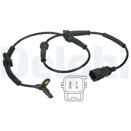 Sensor, Raddrehzahl Vorderachse DELPHI SS20372 Bild Sensor, Raddrehzahl Vorderachse DELPHI SS20372