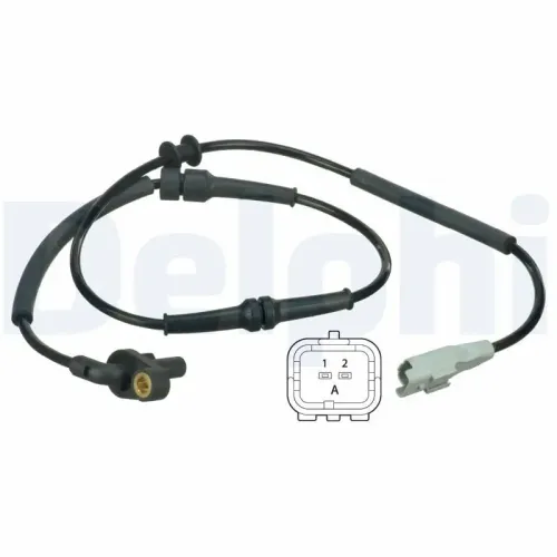 Sensor, Raddrehzahl Vorderachse DELPHI SS20380 Bild Sensor, Raddrehzahl Vorderachse DELPHI SS20380