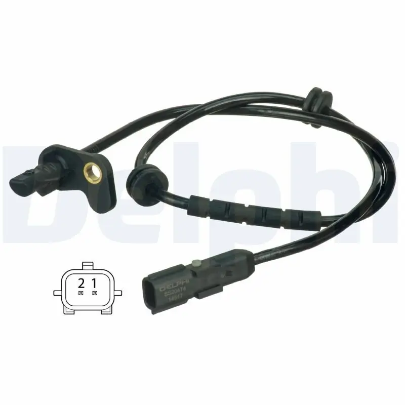 Sensor, Raddrehzahl Hinterachse links DELPHI SS20474