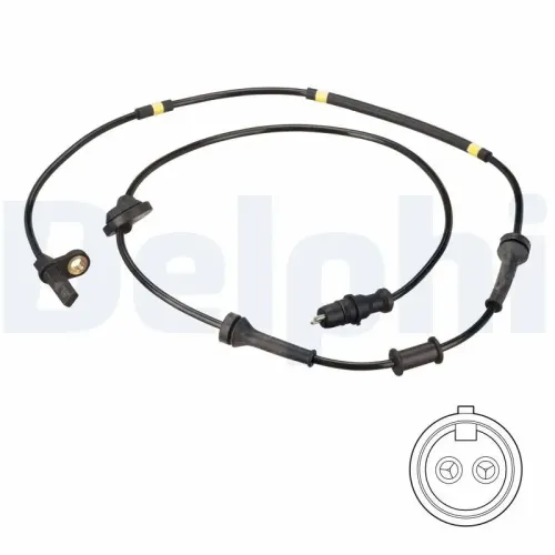 Sensor, Raddrehzahl Hinterachse rechts DELPHI SS20481 Bild Sensor, Raddrehzahl Hinterachse rechts DELPHI SS20481