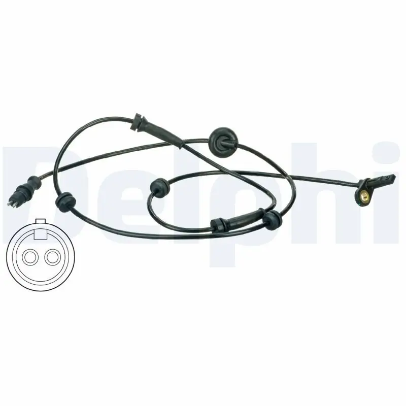 Sensor, Raddrehzahl Vorderachse links DELPHI SS20482